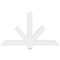 Ekena Millwork Kennewick Architectural Grade PVC Gable Bracket, 48"W x 28"H x 2"D x 4"F, 14/12 Pitch GBP048X28X0204KEN00 - alternate 4